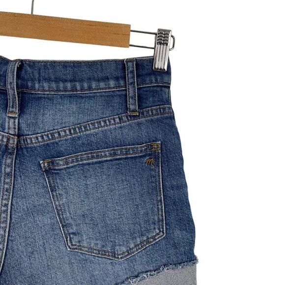 Madewell High-Rise Denim Shorts in Glenoaks Wash: Cutoff Edition Stretch Size 24 - Picture 9 of 14